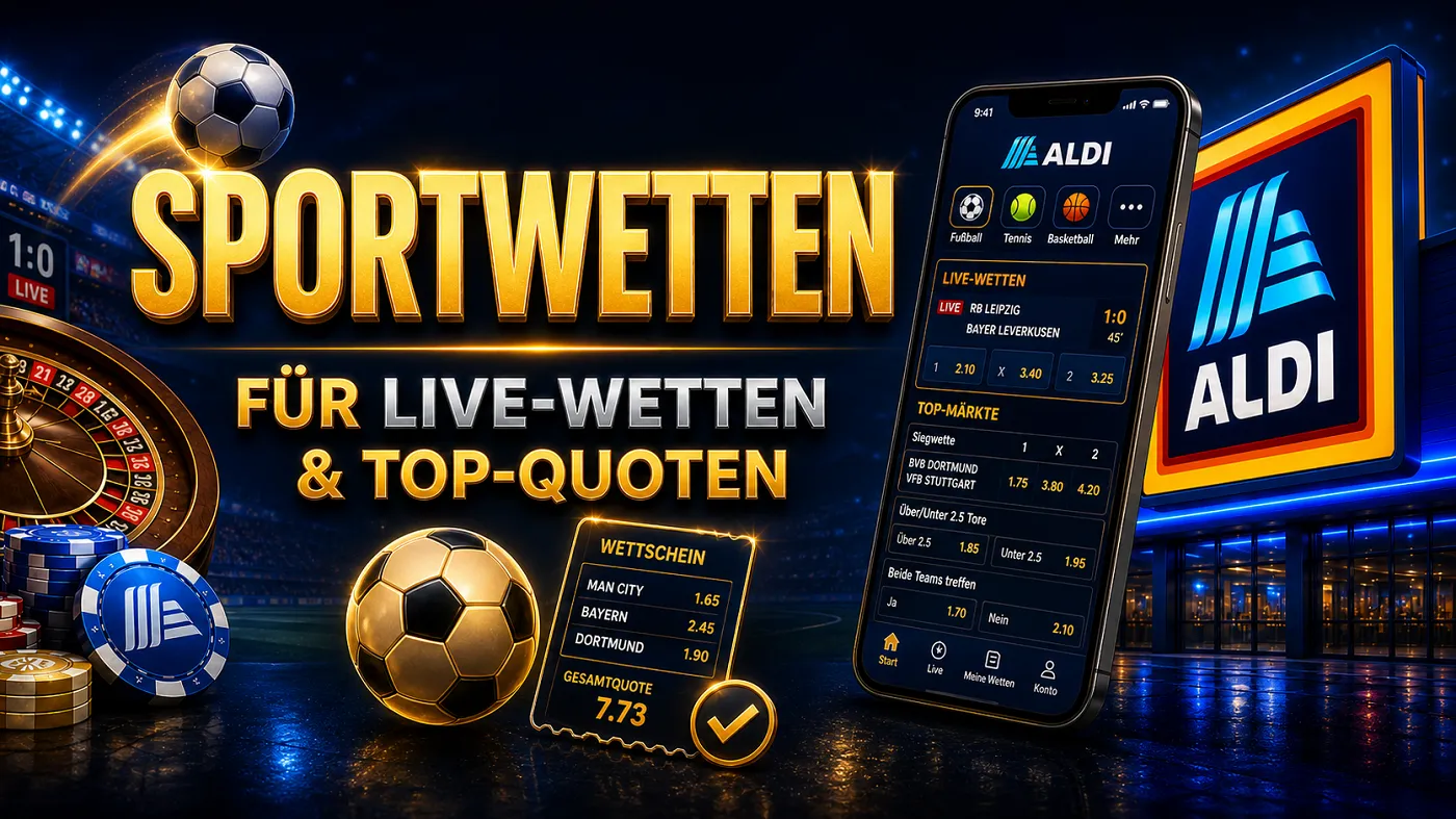Aldi Slots Sportwetten Quoten Live Wetten und Kombiwetten